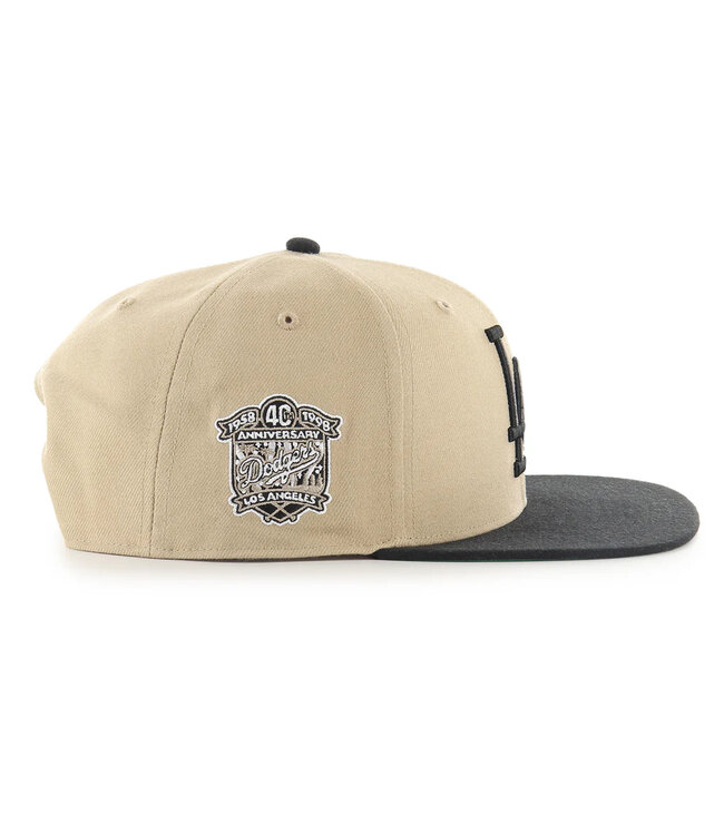 Los Angeles Dodgers Black Sand 47 Captain Snapback Cap