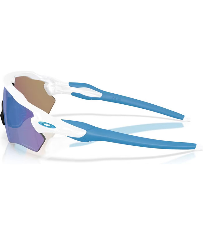 Radar EV S Path Polished White w/ PRIZM Sapphire Sunglasses