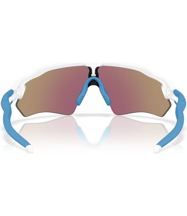 Radar EV S Path Polished White w/ PRIZM Sapphire Sunglasses