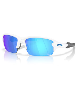 OAKLEY Lunettes de Soleil Flak 2.0 S Blanc Poli avec PRIZM Saphir