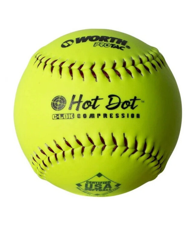 HOT DOT USA Softball Ball (4PK)