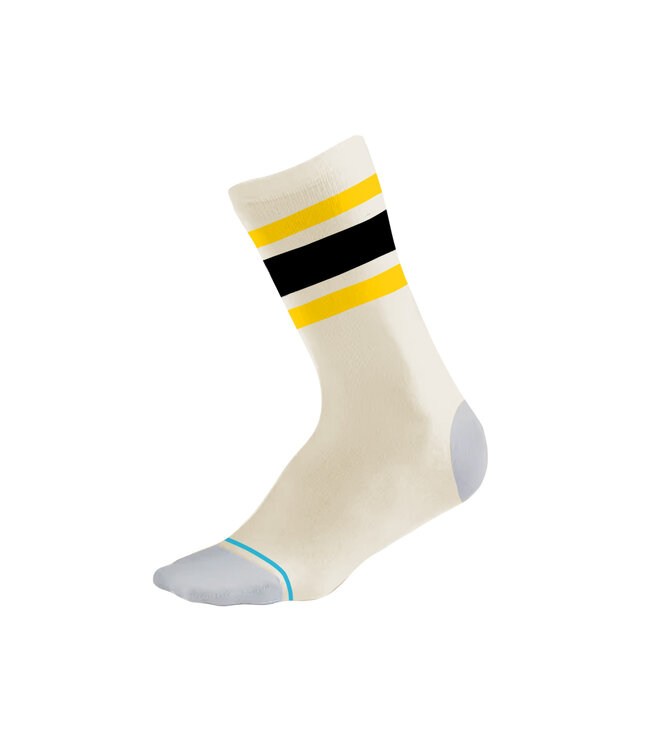 Bas Baseball Mi-Mollet Crème