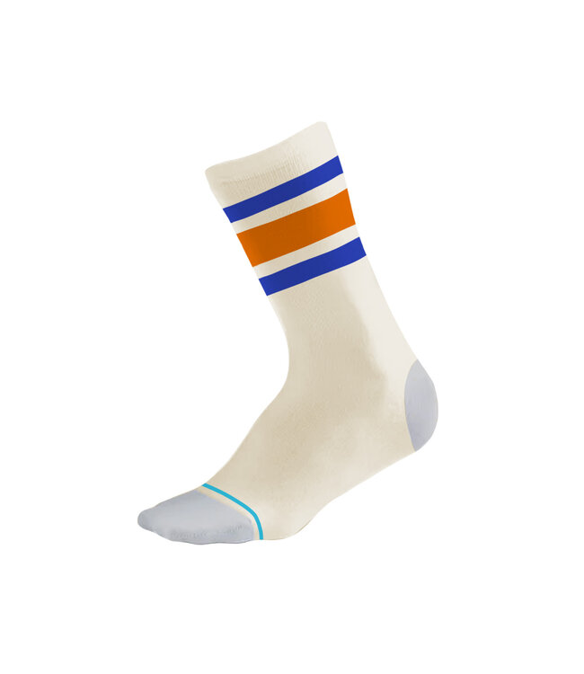 Cream Baseball Crew Socks