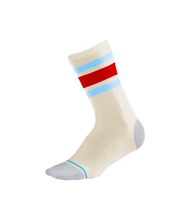 Bas Baseball Mi-Mollet Crème