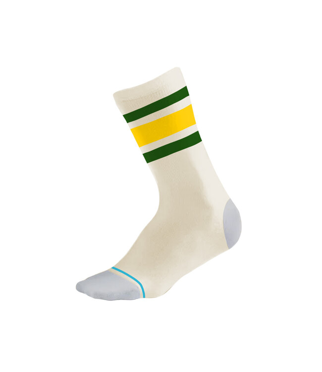 Cream Baseball Crew Socks