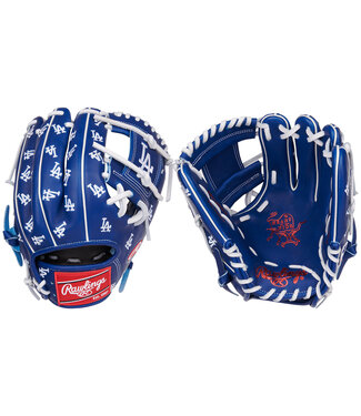 RAWLINGS Gant de Baseball PRO205-2LAD Heart of the Hide MLB Micro Logo des Dodgers de Los Angeles 11.75"