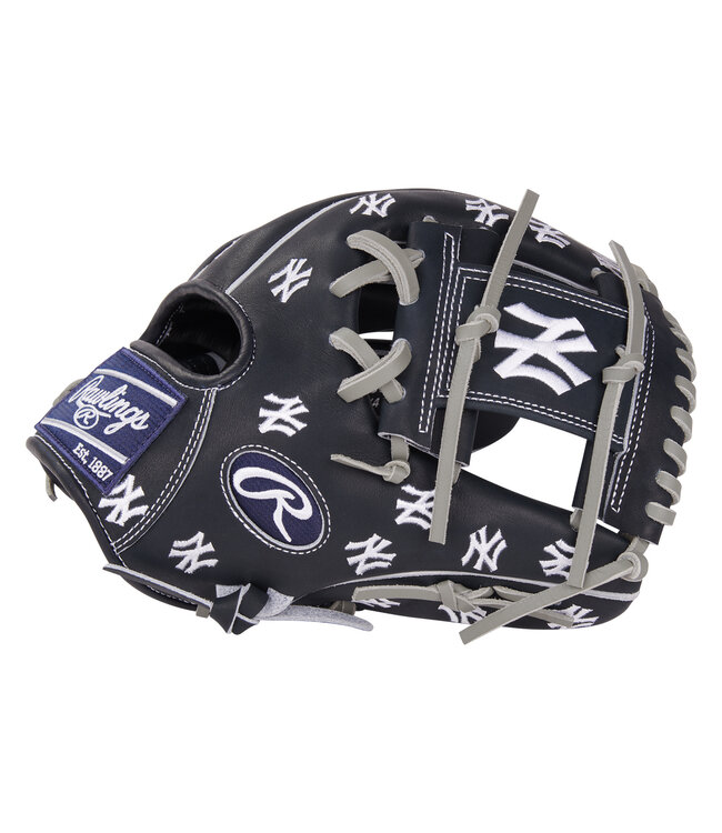 PRO205-2NYY Heart of the Hide MLB Micro Logo New York Yankees 11.75" Baseball Glove