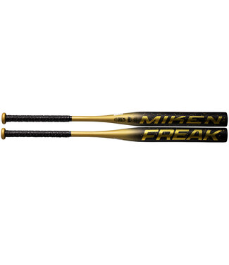 MIKEN Bâton de Slowpitch 2025 Freak Gold USSSA Baril 12.5" Loaded