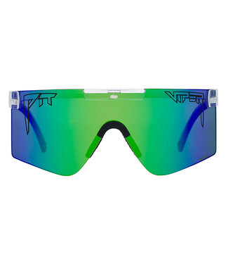 Pit Viper The Bio Clear Original 2.0 Wide HDPV Polarized Blue-Green Mirror Sunglasses