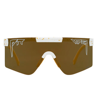 Pit Viper The Bel Air Original 2.0 Wide HDPV Polarized Gold Mirror Sunglasses