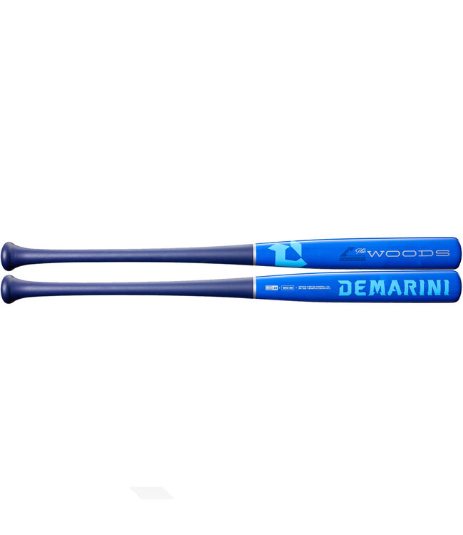 Demarini The Woods BBCOR Certified Adult Baseball Bat (-3 Drop), Royal Wood Composite