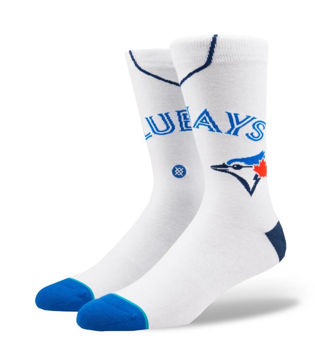 Stance MLB Home Blue Jays White Crew Socks