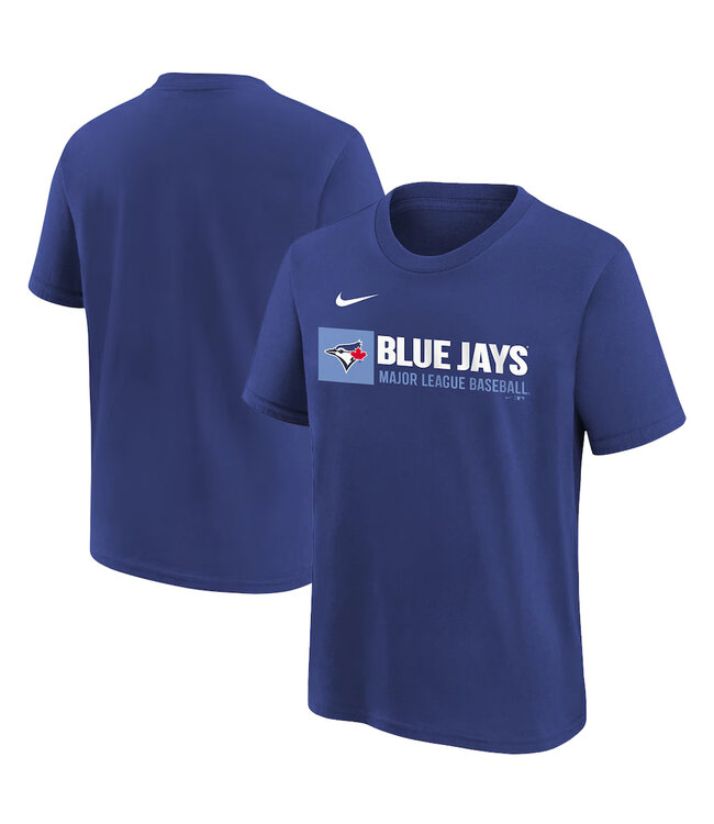 Nike T-Shirt pour Enfant MLB Wordmark Coton des Blue Jays de Toronto