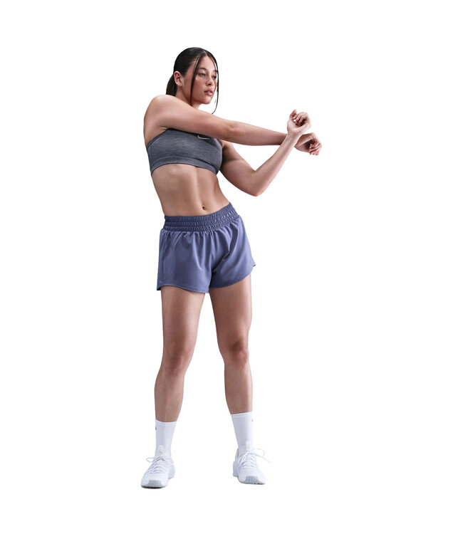 Short Femme Nike One Dri-FIT Taille Mi-Haute 3" avec Culotte Intégrée