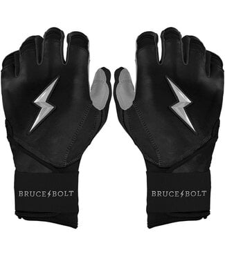 Bruce Bolt CHROME Series Long Cuff Youth Batting Gloves