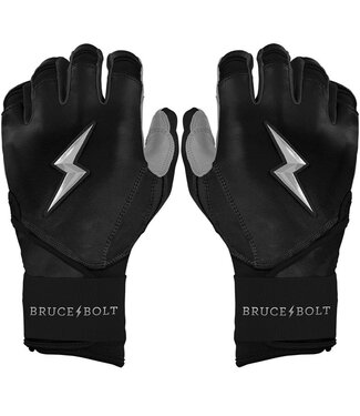 Bruce Bolt Gants de Frappeur Premium Pro Chrome Series Long Cuff