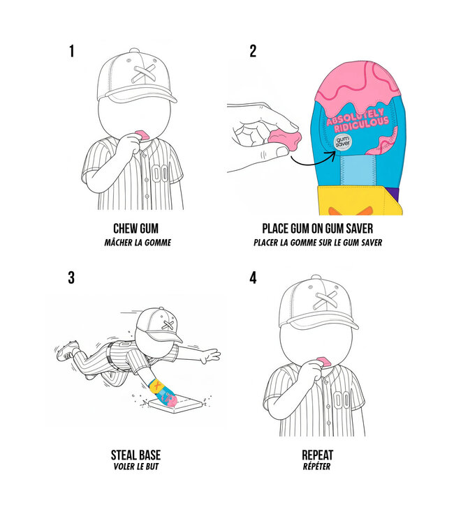 Absolutely Ridiculous Bubblegum Adult Sliding Mitt