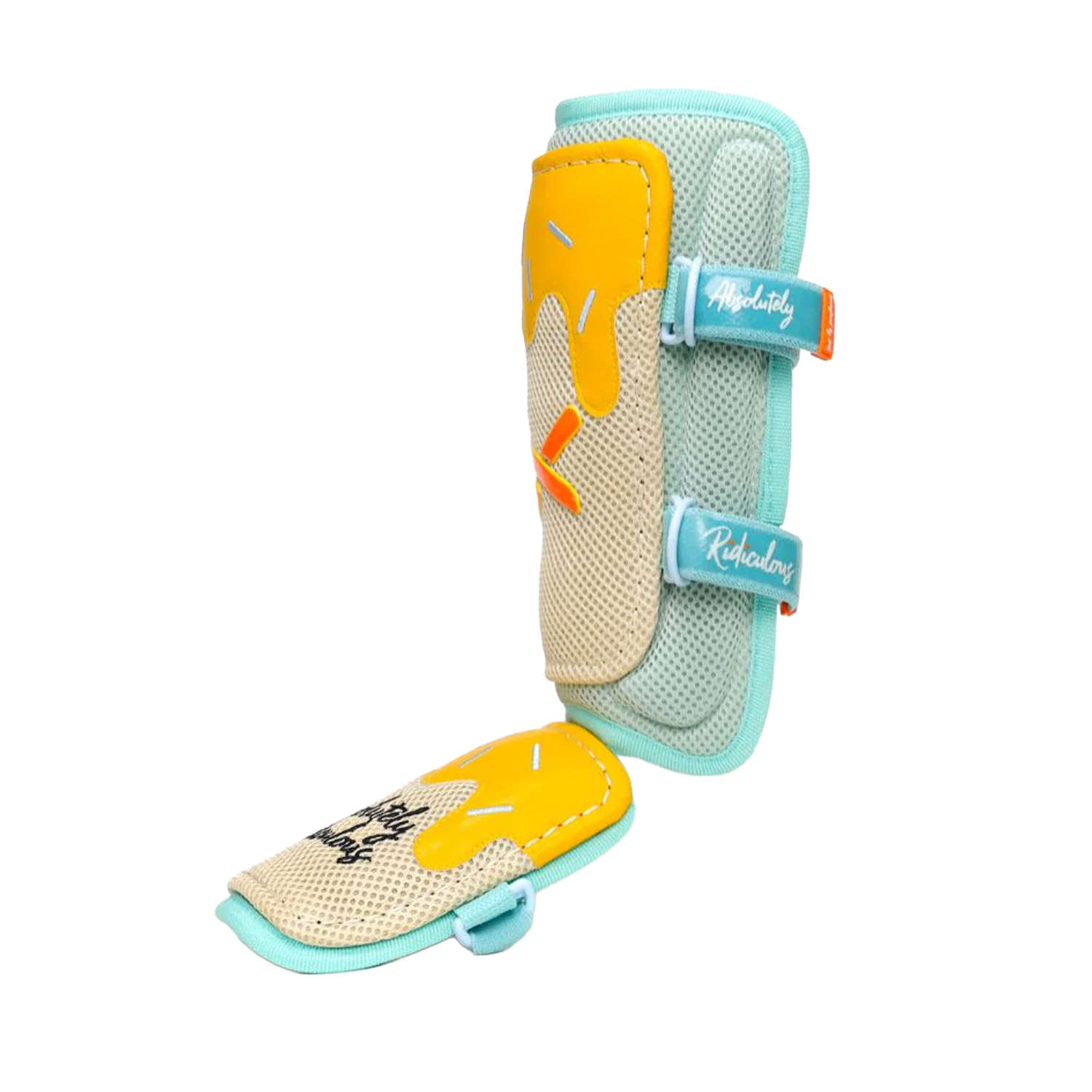 Protège-jambes Banane Aria Jaune - Protection Baseball Absolument Ridicule ! Taille Standard