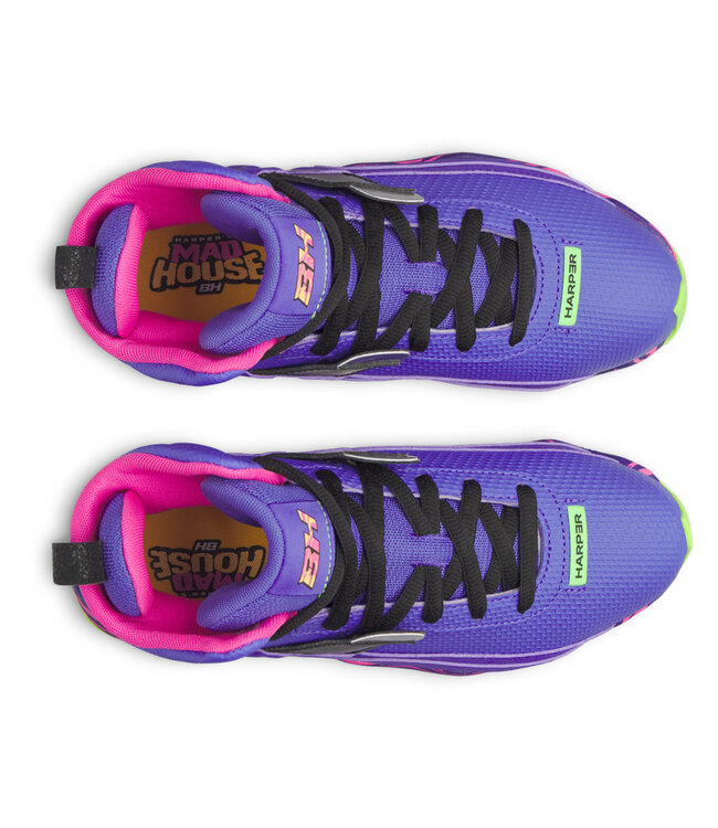 UA Harper 10 RM JR PE Mad House 6M Youth Baseball Cleats