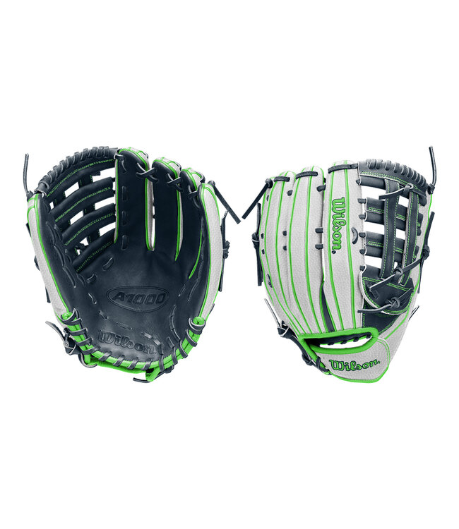 Wilson A1000 H12 White/Navy/Green 13.5" Slowpitch Glove