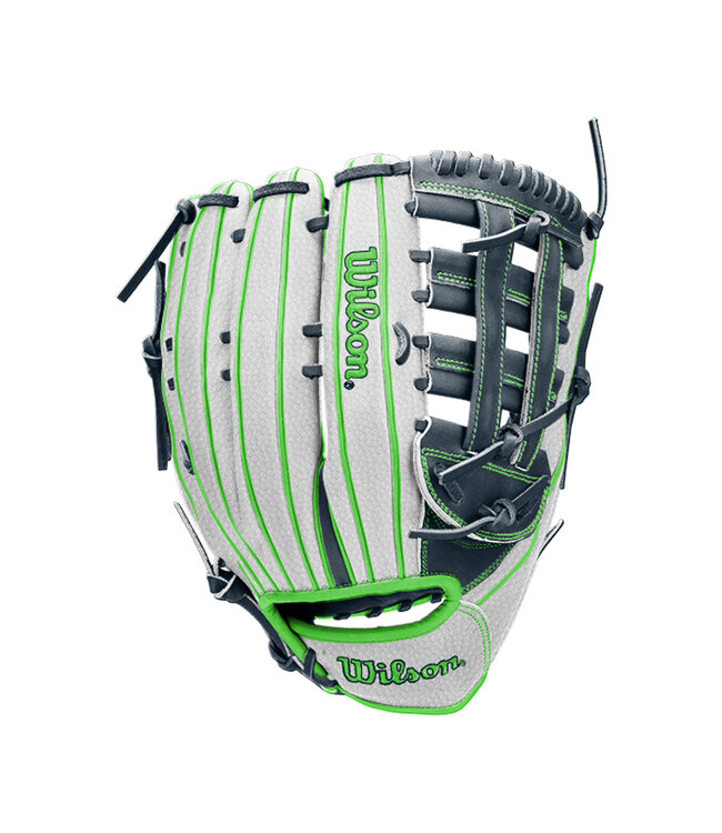 Wilson A1000 H12 White/Navy/Green 13.5" Slowpitch Glove