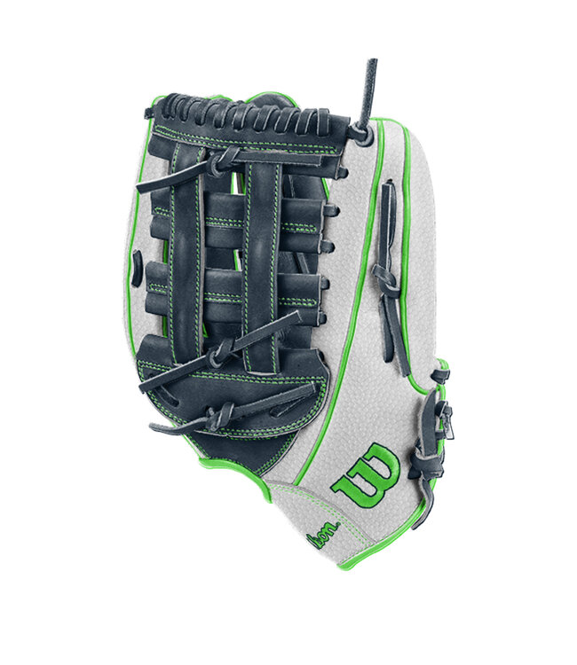 Wilson A1000 H12 White/Navy/Green 13.5" Slowpitch Glove