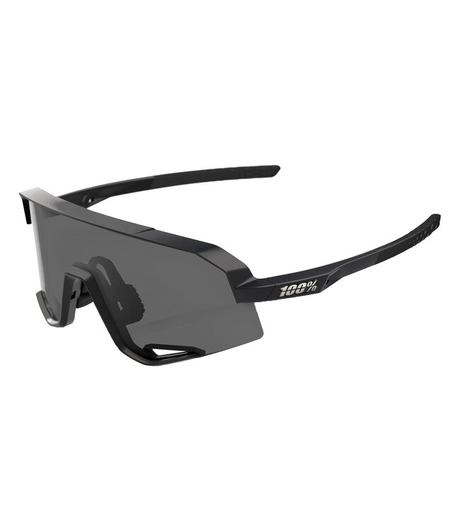 100% SLENDALE Matte Black Sunglasses