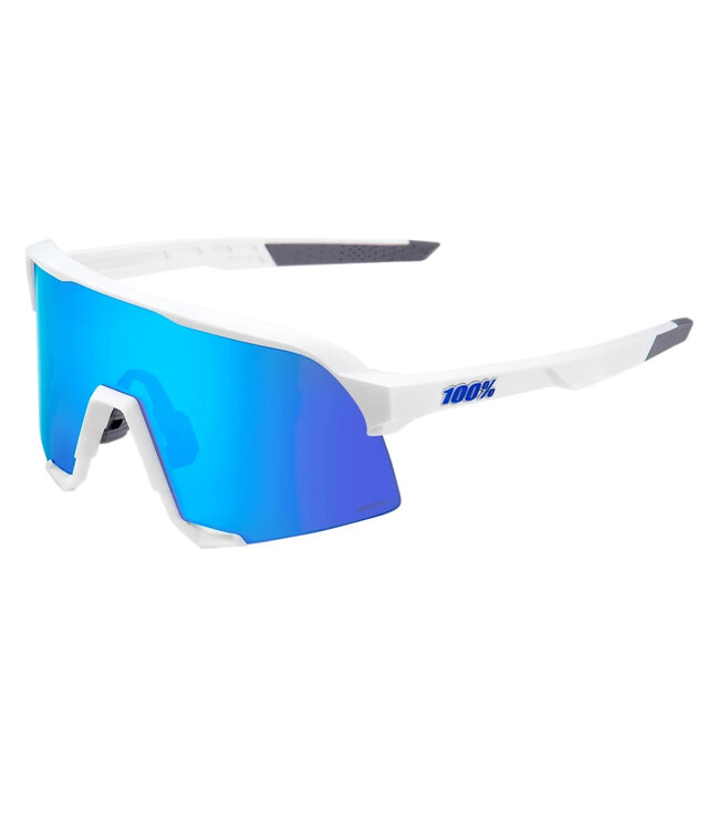 100% S3 Matte White Sunglasses
