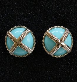 Jewelry VCExclusives: Cross Button Turquois