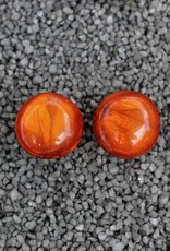 Jewelry Denaive:  Agnes Spruce Rich Orange Pierced