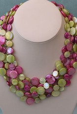 Jewelry VCExclusives: Chimes Glass Beads Multi Pastel Rose / Greens
