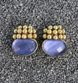 Jewelry Vaubel: Little Gold Balls with Amethyst