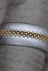 Jewelry Jardin: Satin Silver with Gold and Crystal Weave