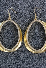 Jewelry KSultan: Gold Op Swirl Dangles Pierced