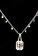Jewelry Jardin: Sterling with Rectangle Crystal