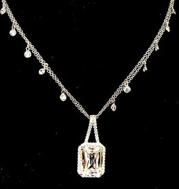 Jewelry Jardin: Sterling with Rectangle Crystal