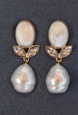 Jewelry VCExclusives: Linda White Pearl Pierced