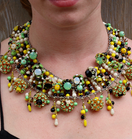 Jewelry FMontague: Dara Green Yellow Black