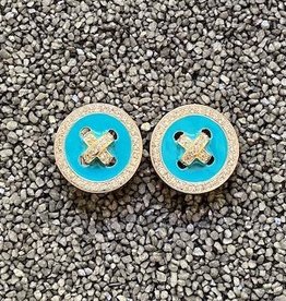 Jewelry VCExclusives: Buttons / Turquoise w/Crystals
