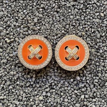 Jewelry VCExclusives: Buttons  / Coral w/Crystals