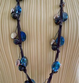 Jewelry VCExclusives: colored crystals on cord and ribbon