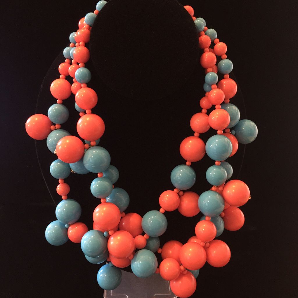 Jewelry KJLane: Clusters Turquoise & Coral