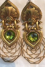 Jewelry Blinn: Lattice Gold w/Moss Inset