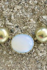 Jewelry Vaubel: Eggplant Bezel w/Gold Orbs