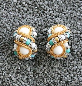 Jewelry Fmontague: Huit Turquoise & Pearl Infinity Orbs