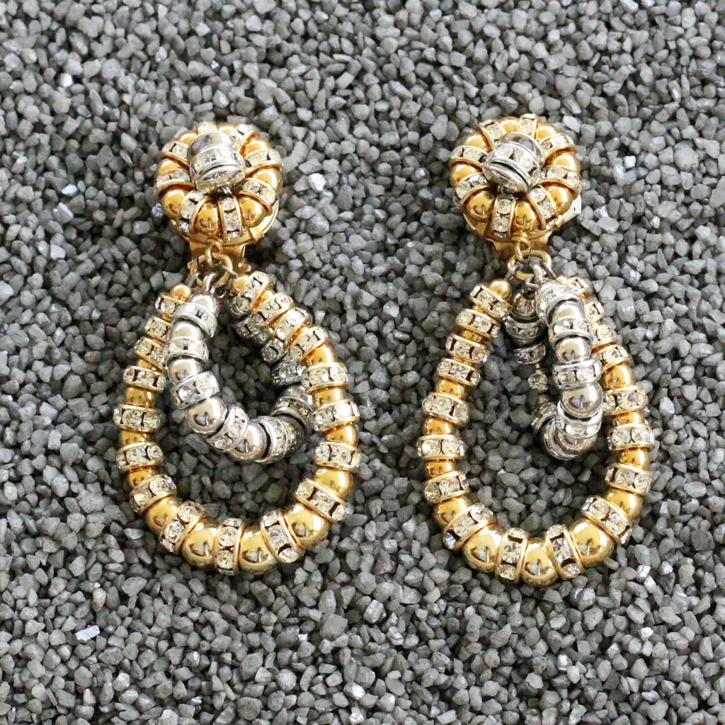 Jewelry FMontague: Lolita Gold Loops w/Silver Accents