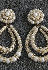 Jewelry FMontague: Lolita Pearl & Crystal Loops
