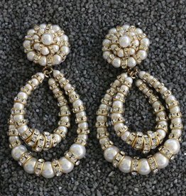 Jewelry FMontague: Lolita Pearl & Crystal Loops