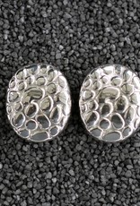 Jewelry Sebbag: Silver Oval Pebble