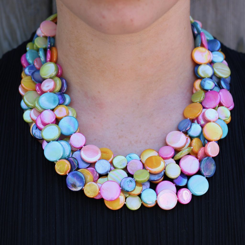 Jewelry VCExclusives: Chimes Glass Beads Multi Colored Bright